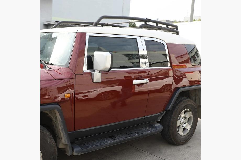 Toyota FJ Cruiser 2006–2022 Sada okenních lišt (nerez, 16 ks) Fotografie 2