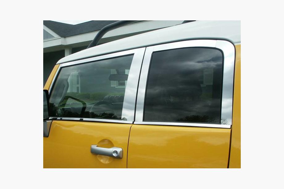 Toyota FJ Cruiser 2006–2022 Sada okenních lišt (nerez, 16 ks) Fotografie 4