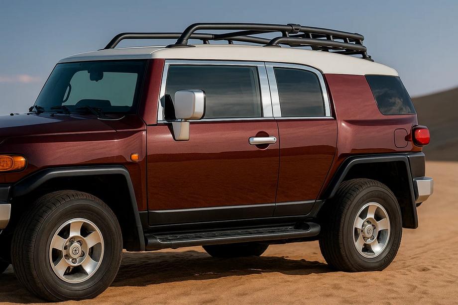 Toyota FJ Cruiser 2006–2022 Sada okenních lišt (nerez, 16 ks) Fotografie 1