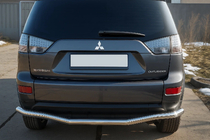 Mitsubishi Outlander 2006–2012 Zadní ochranný rám D125201 (nerez) fotografie 1