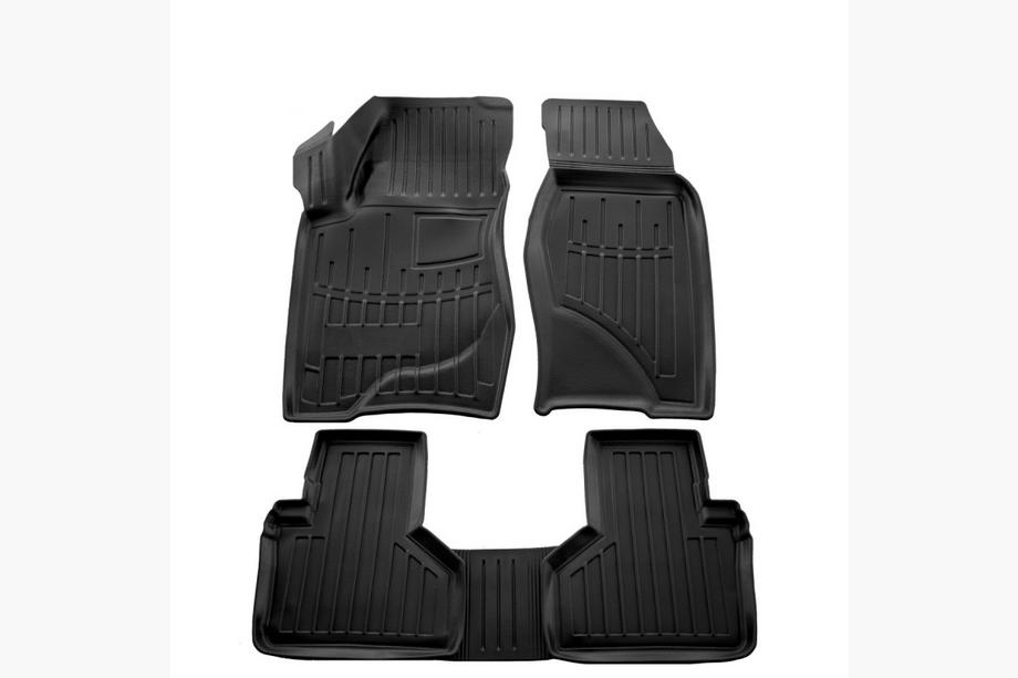 Chevrolet Niva 1998–2020 Gumové autokoberce Stingray 3D (sada 4 ks, polyuretan) Image