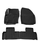 Ford S-Max 2007–2014 Autokoberce do interiéru Stingray 3D (OWAL klipy) (sada 4 ks, polyuretan) fotografie 1