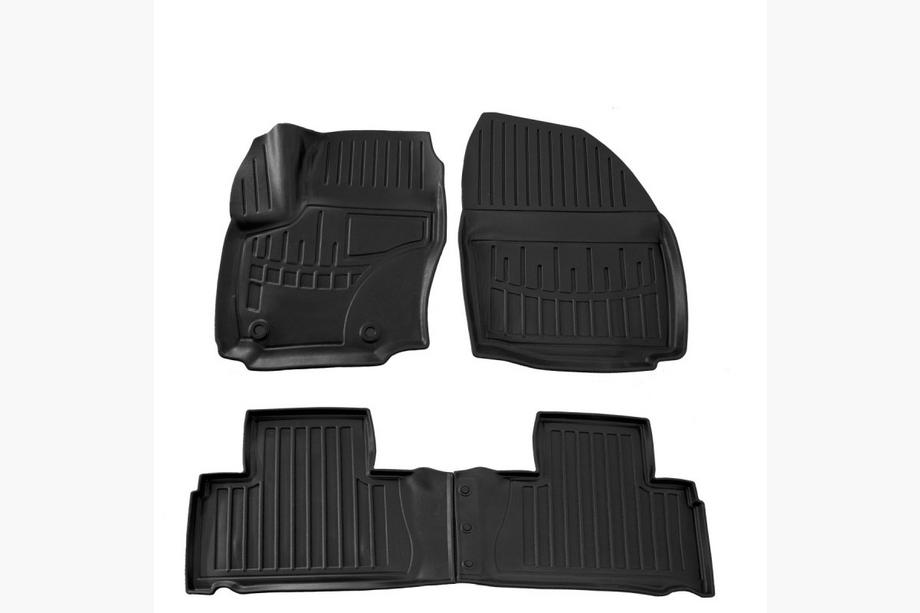 Ford S-Max 2007–2014 Autokoberce do interiéru Stingray 3D (OWAL klipy) (sada 4 ks, polyuretan) Image