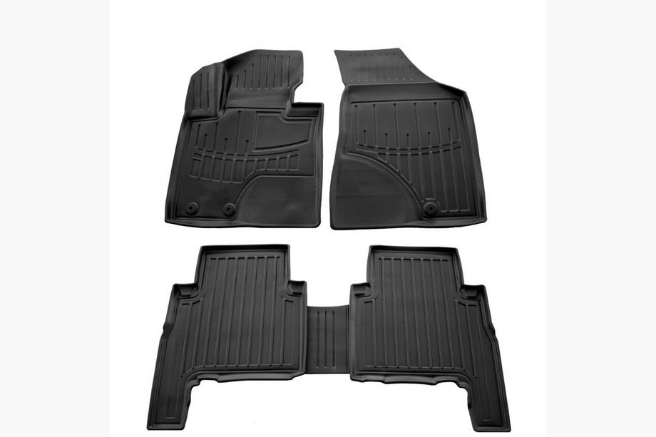 Kia Sorento II XM 2009–2014 Gumové autokoberce Stingray 3D 2009-2012 (5 ks, polyuretan) Image