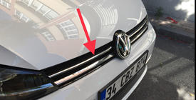 Volkswagen Golf 7/E-Golf 2012–2020 Nerezové lišty na masku chladiče 2017-2020 fotografie 3