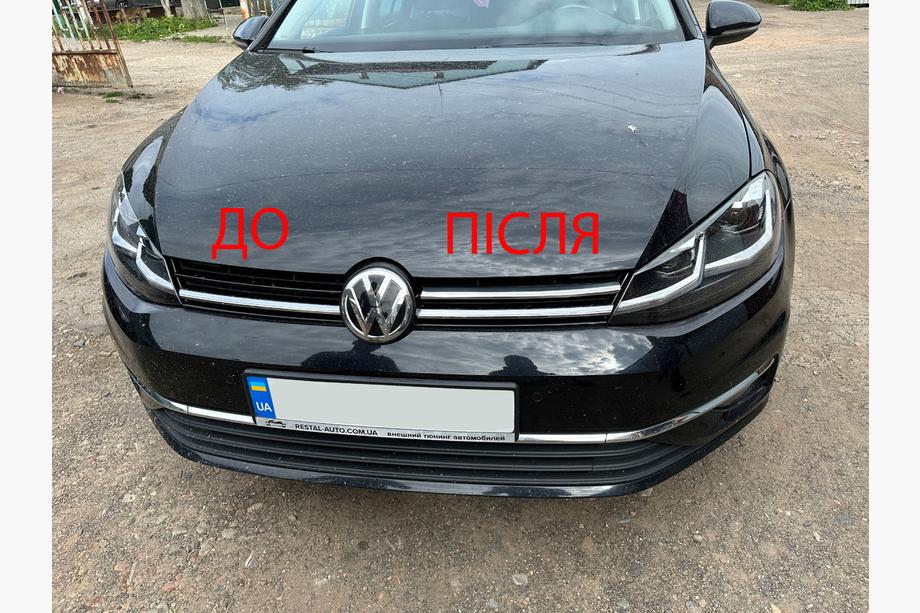 Volkswagen Golf 7/E-Golf 2012–2020 Nerezové lišty na masku chladiče 2017-2020 Image