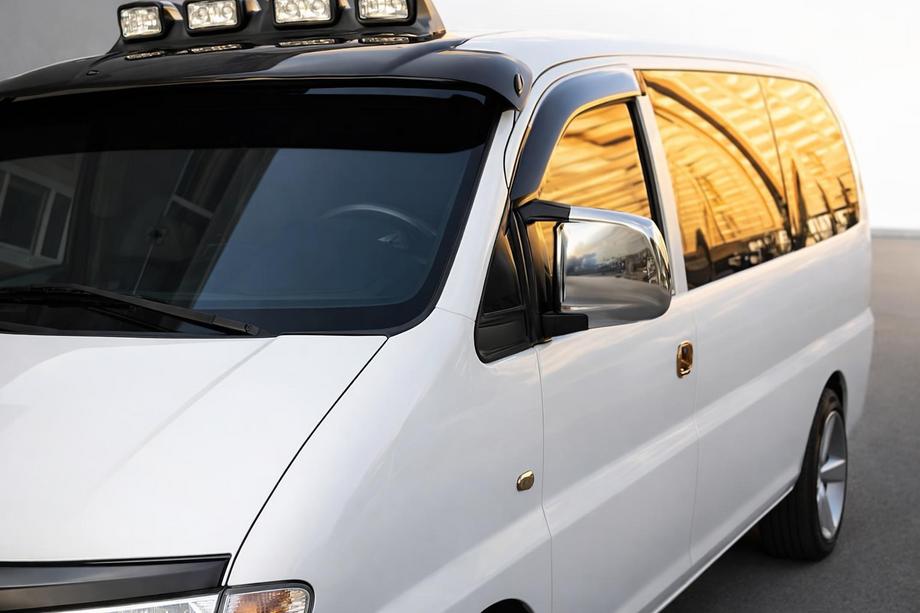 Hyundai H200, H1, Starex 1998–2007 Chromové kryty zpětných zrcátek (2 ks, plast) Fotografie 1